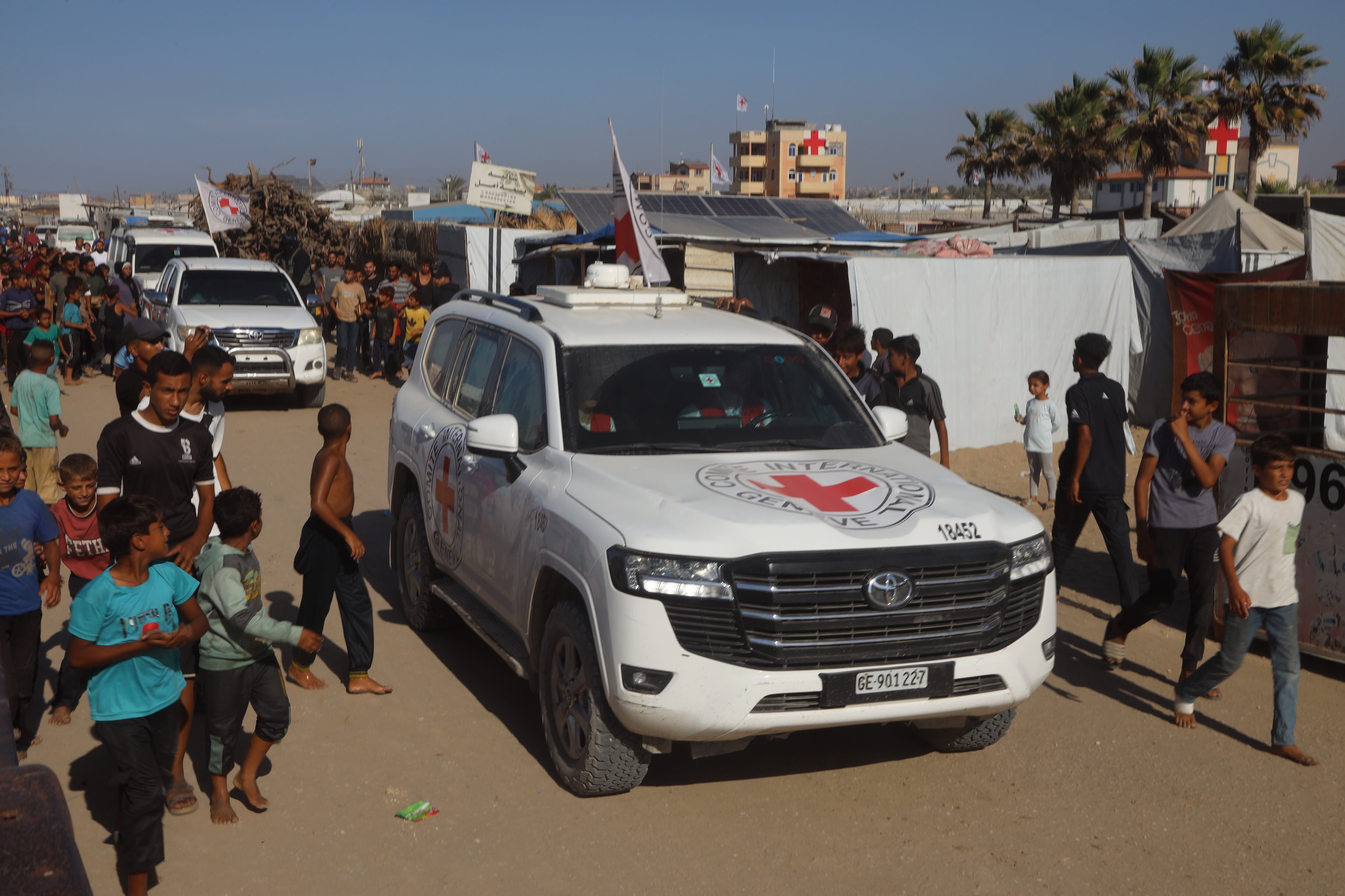 Operaciones para recuperar rehenes en la franja de Gaza. FOTO: Abdallah F.s. Alattar/Getty Images