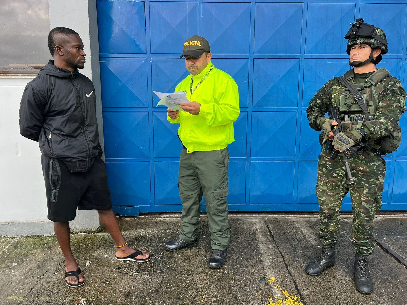 Captura de alias ‘Merco’ o ‘el Compita’. Foto: Fuerzas Militares.