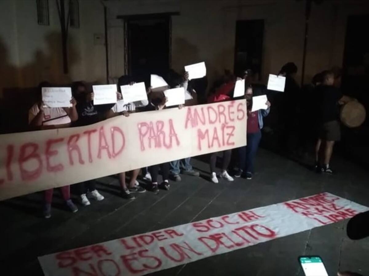 Protestas tras la captura de un líder social en Popayán