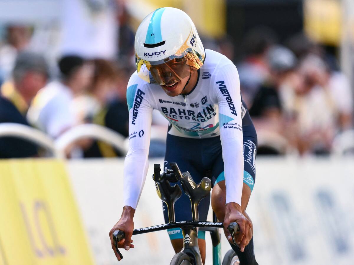 Santiago Buitrago, el mejor colombiano en el Tour de Francia, sufrió fuerte accidente