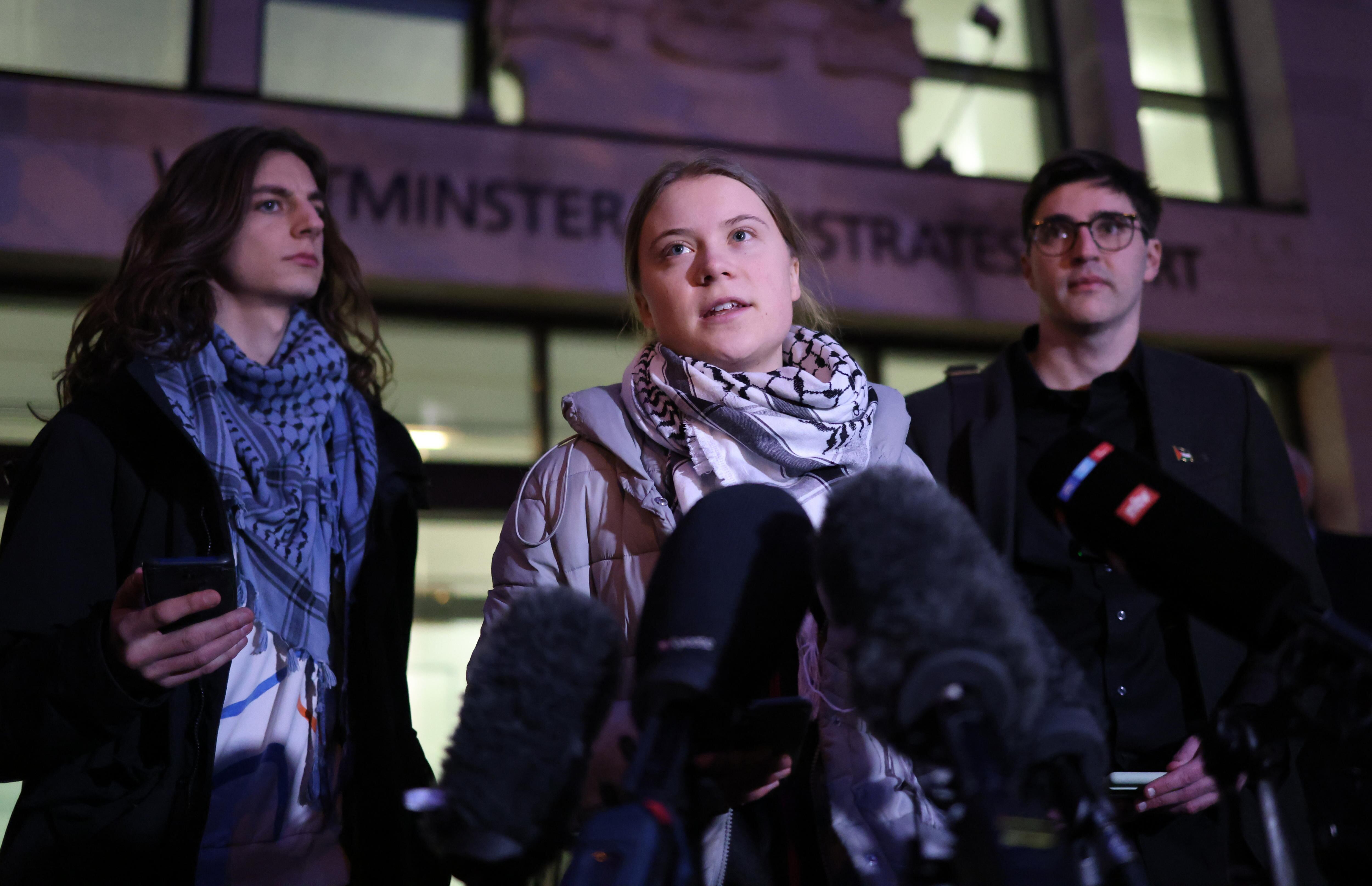 Greta Thunberg. (Protestas, Reino Unido, Londres) EFE/EPA/NEIL HALL