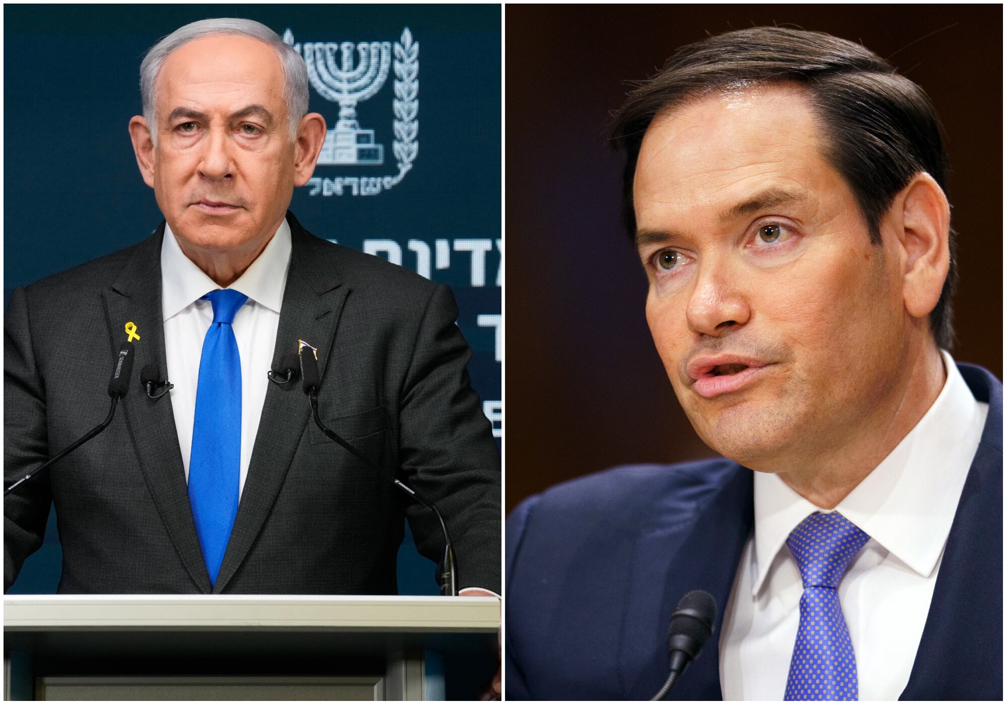 “Esta alianza nunca ha sido tan fuerte”: Netanyahu con Rubio en el Muro de Lamentaciones. Foto: Getty Images/ EFE.