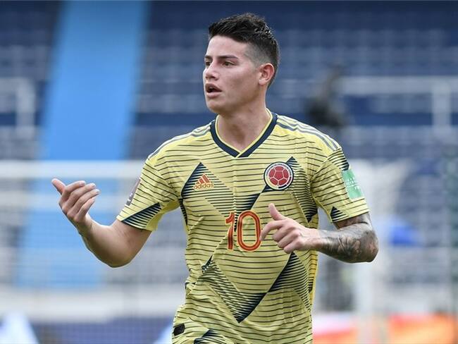 James Rodríguez, jugador del Everton y de la Selección Colombia. Foto: Gabriel Aponte/Getty Images