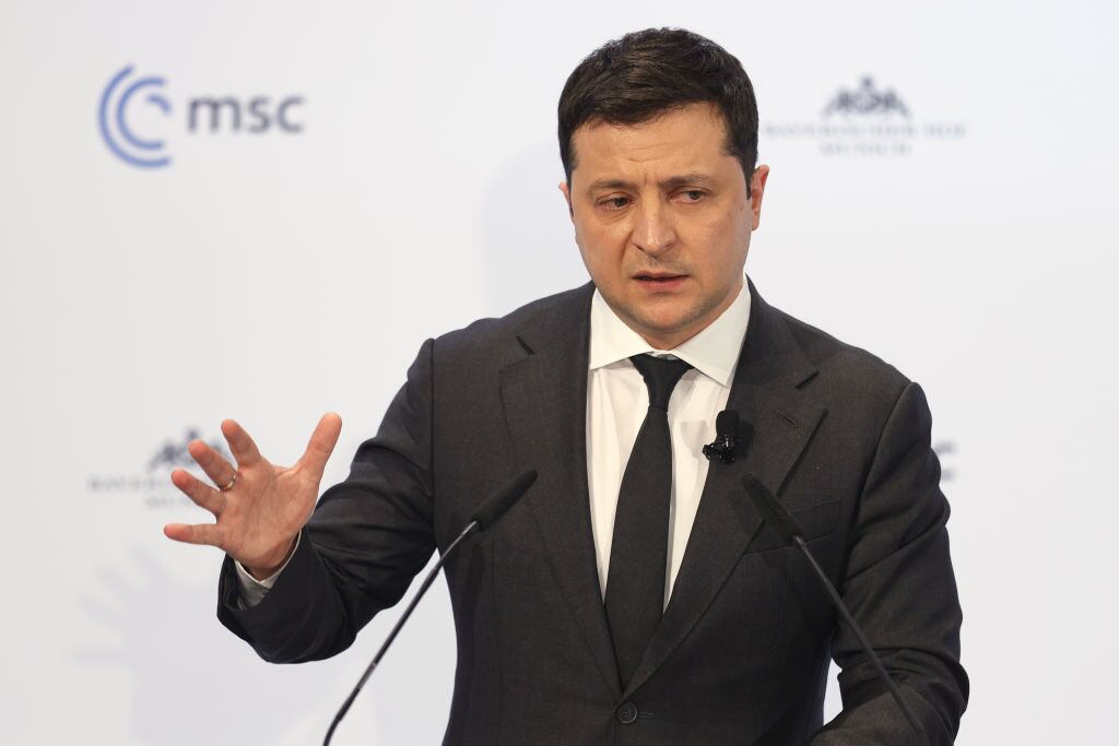 Presidente de Ucrania Volodymyr Zelensky (Photo by Ronald Wittek - Pool/Getty Images)