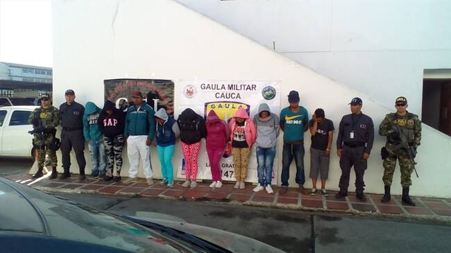 La estructura delictiva “Los del Chamizal” está dedicada al tráfico de estupefacientes y el cobro de vacunas extorsivas a comerciantes. Foto: Ejército Nacional