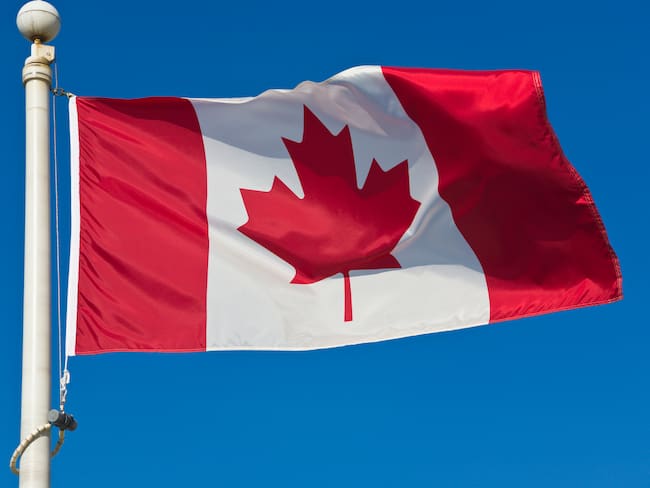 Imagen de referencia de bandera de Canadá. Foto: Getty Images.