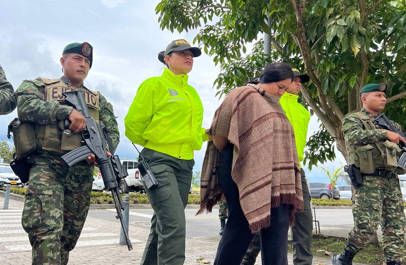 La captura se registró en el corregimiento de El Palo, del municipio de Caloto. Credito: Policía Nacional.