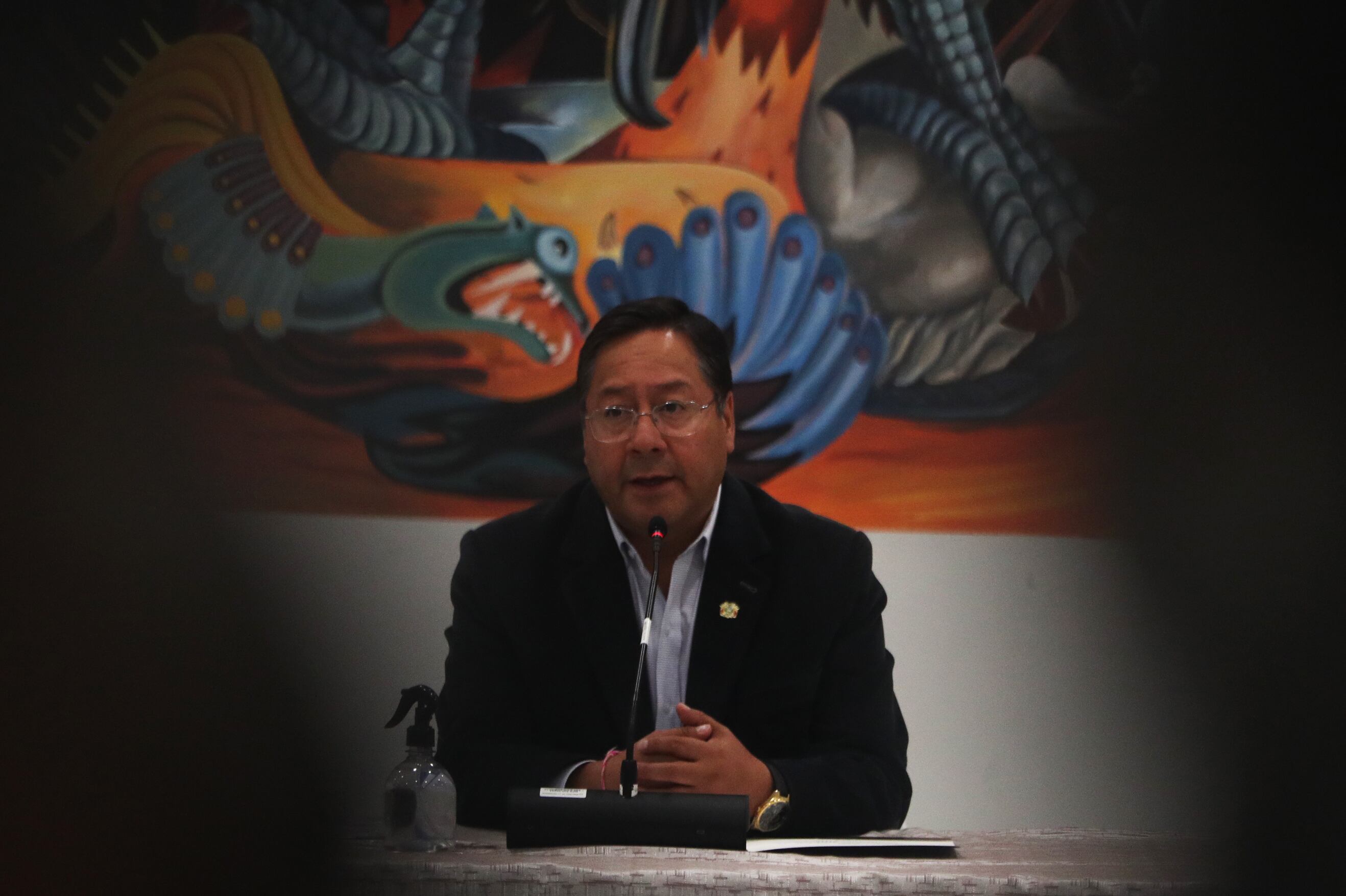 El presidente boliviano Luis Arce. Foto: EFE/Luis Gandarillas