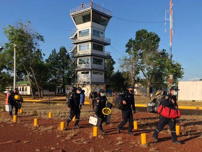 Toman acciones para controlar incendio en el Parque El Tuparro. Foto: Cortesía Minambiente