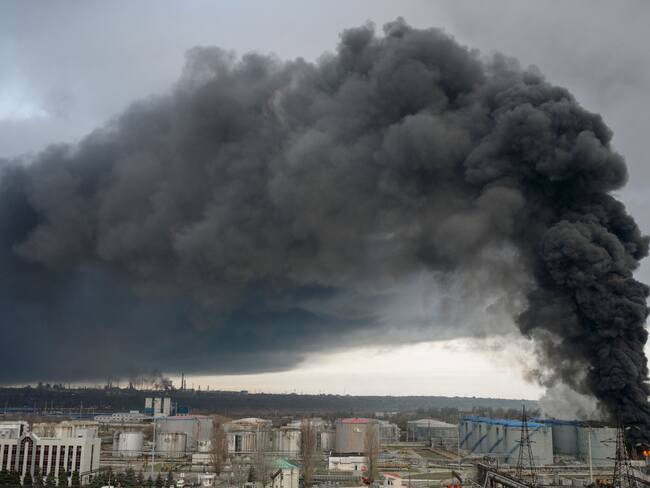 Referencia de ataque ruso en Odesa (2022). Foto: BULENT KILIC/AFP via Getty Images.