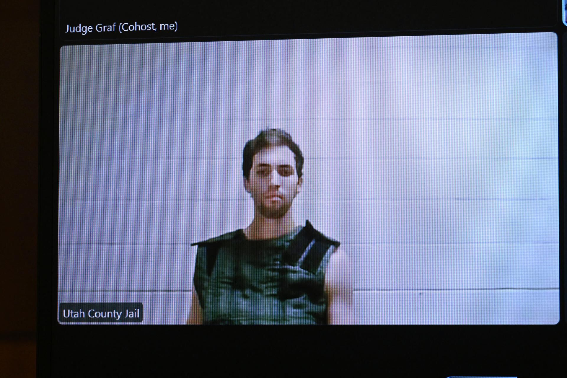 Tyler Robinson escuchó los cargos que le imputan por asesinar a Charlie Kirk. EFE/EPA/SCOTT G WINTERTON / POOL