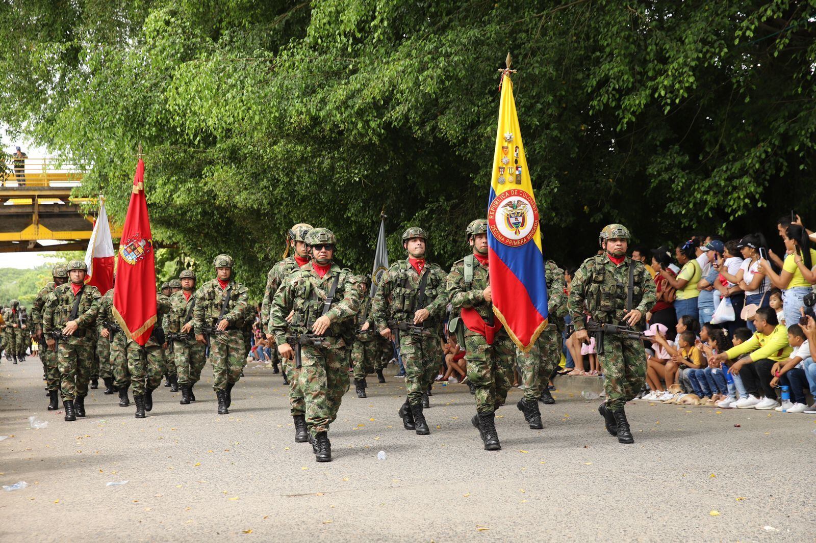 Mil uniformados de la Fuerza Pública participarán en desfile del 20 de Julio en Montería. Foto: prensa Alcaldía Montería.