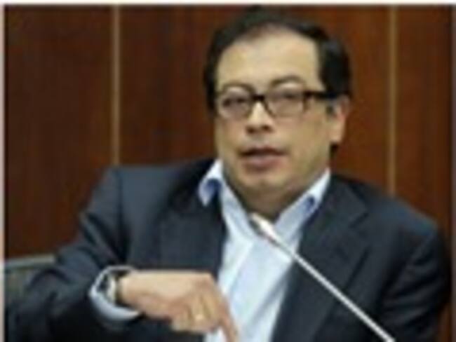 Jorge Enrique Robledo, Gustavo Petro, Carlos Lozano y Piedad Cordoba. Foto: Colprensa.