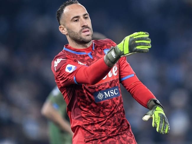 Napoli confirmó que David Ospina, afectado por una fuerte gripe, no estará en el juego.. Foto: Getty Images