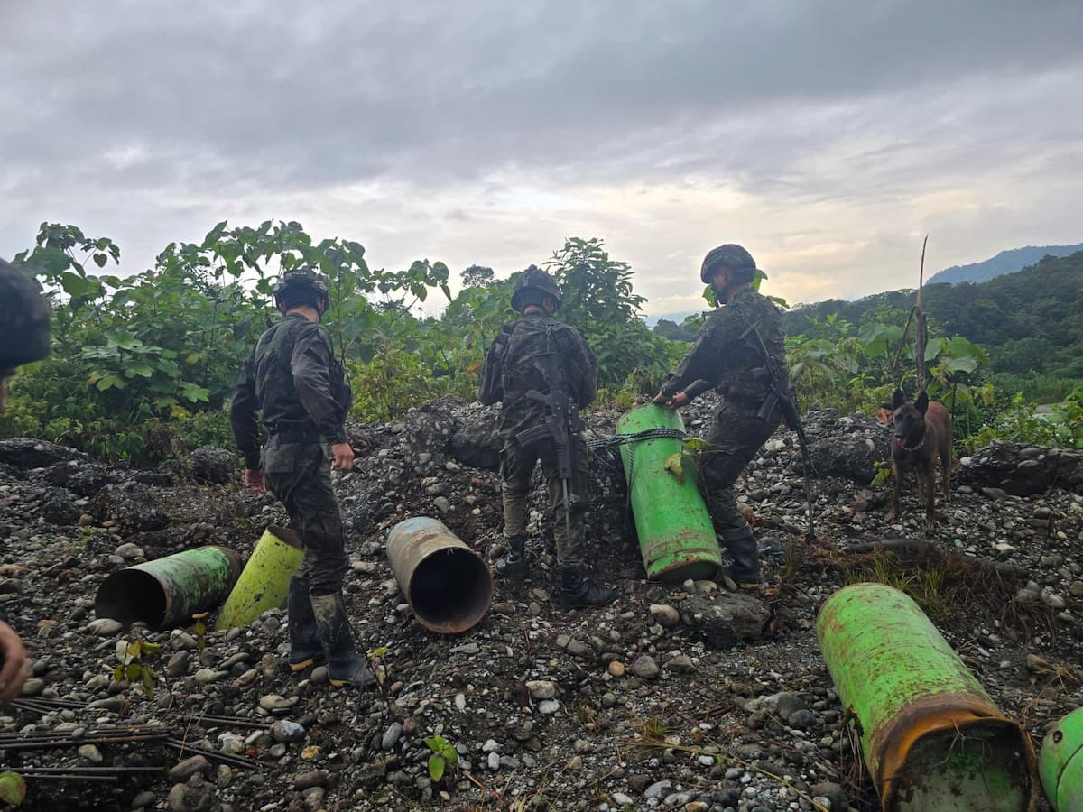 Destrucción de 120 kilogramos de explosivos evitó ataques terroristas en el Cauca, según autoridades