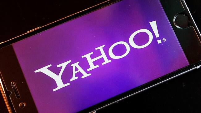Logotipo de Yahoo en un cellular en Francfort, Alemania. . Foto: Associated Press - AP