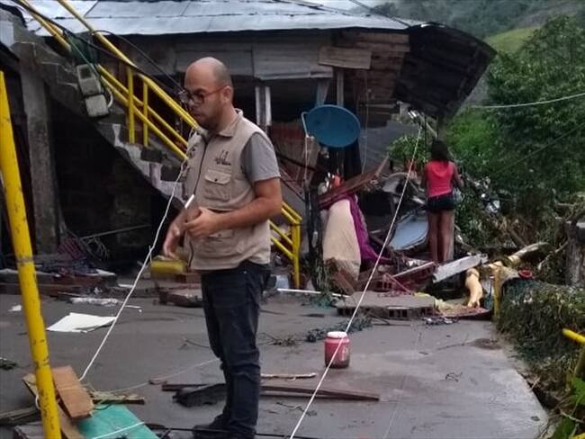 El Consejo Municipal de Gestión del Riesgo del municipio de Valdivia informó que 600 personas fueron evacuadas en el corregimiento de Puerto Valdivia. Foto: Cortesía/ Gobernación de Antioquia.
