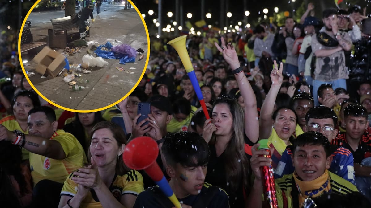 Parque de la 93: 13 toneladas de basura dejaron asistentes tras final de Copa América