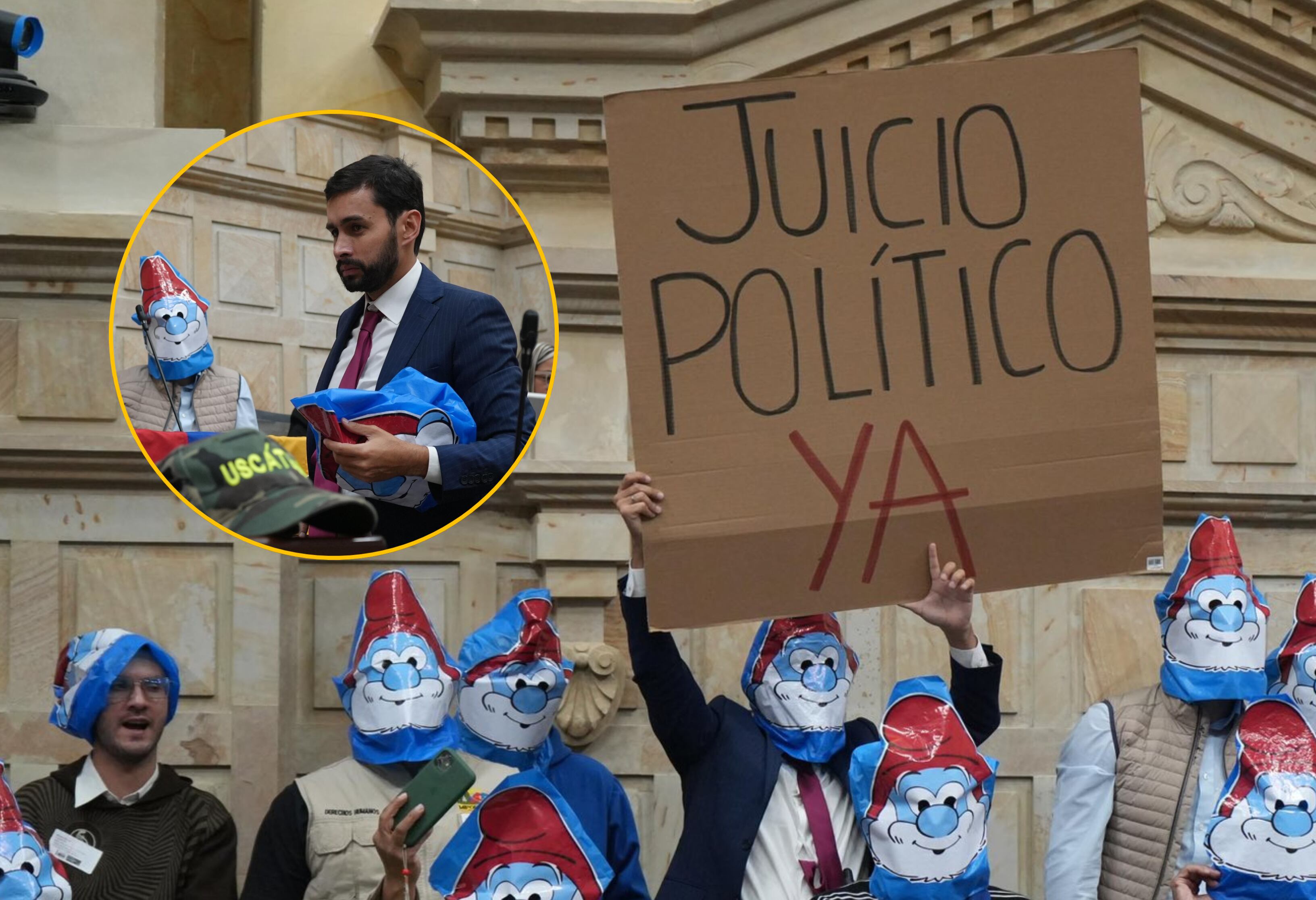 José Jaime Uscátegui impulsa moción de censura contra Armando Benedetti. Fotos:  Suministradas