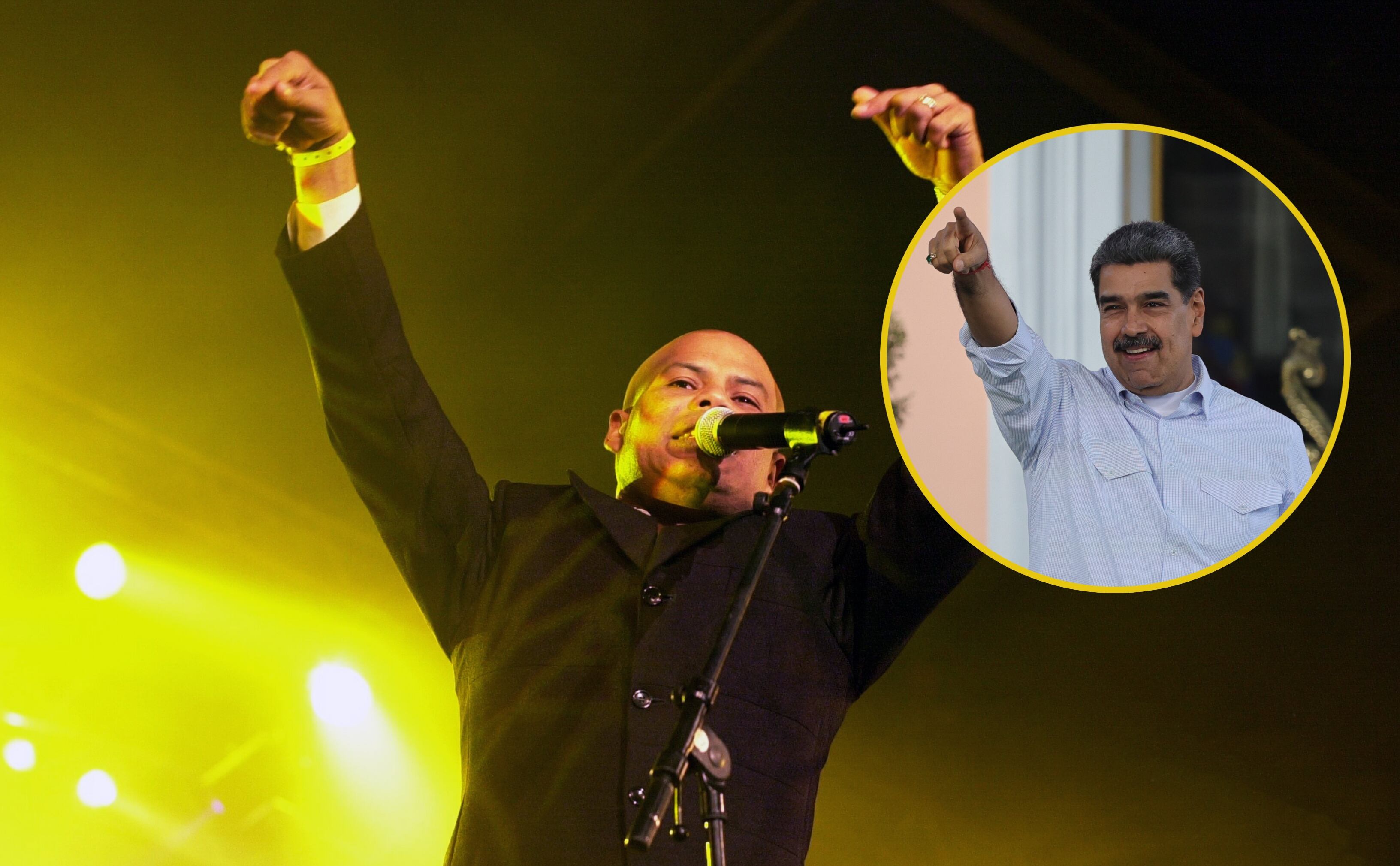 Cantante de merengue. FOTO: Goedefroit Music/Getty Images. //Nicolás Maduro. FOTO: Jesús Vargas/Getty Images