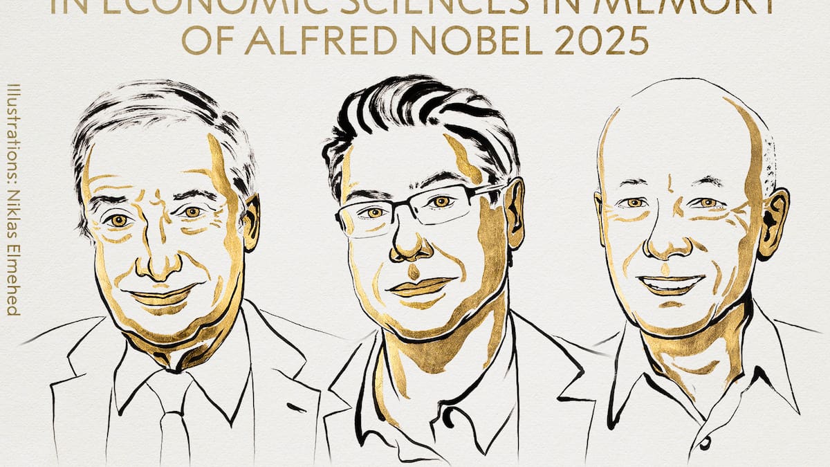 Joel Mokyr, Philippe Aghion y Peter Howitt ganan el Premio Nobel de Economía 2025