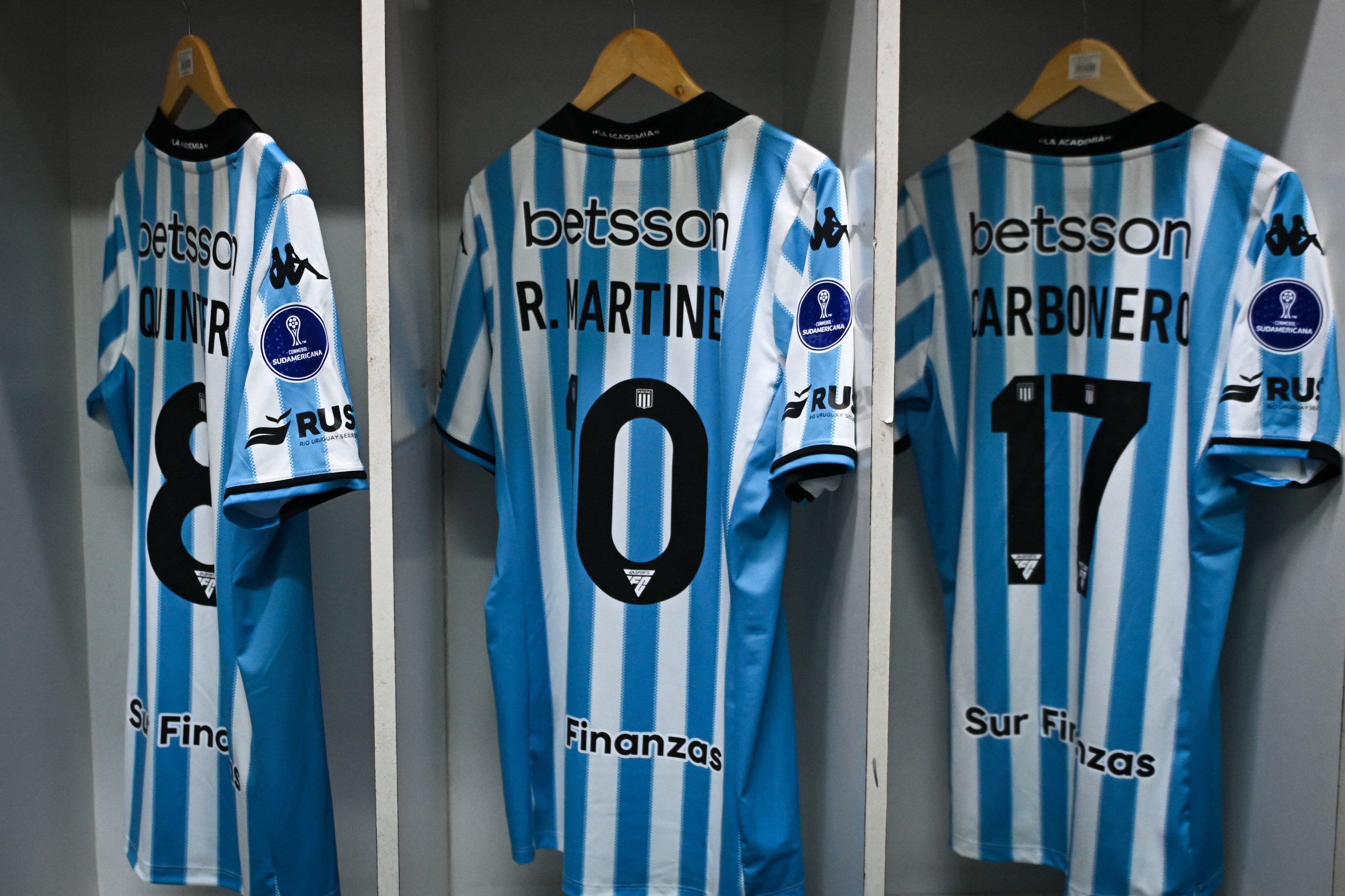 Vestuario de Racing Club. Foto: red social X @Racing Club