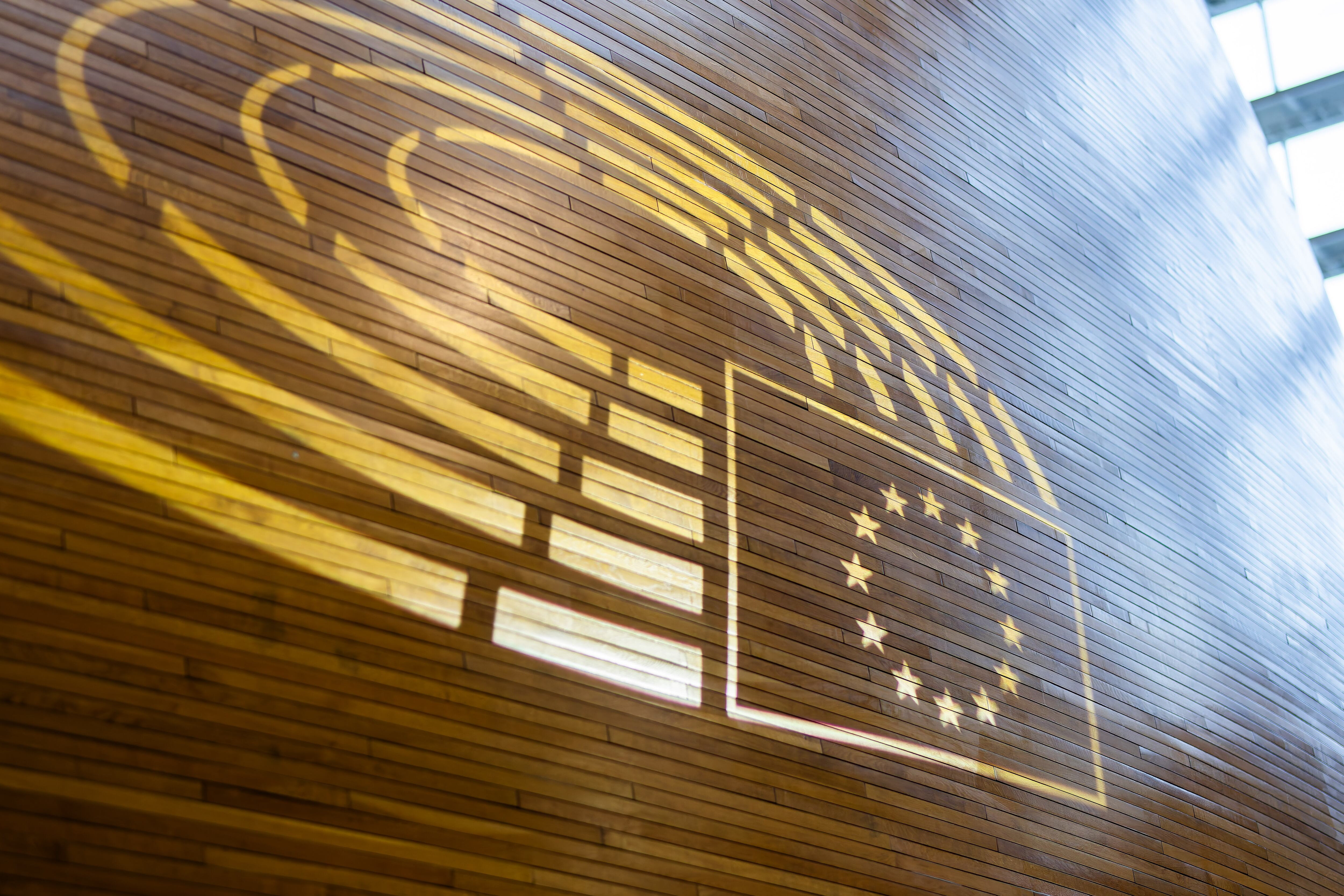 Logo del Parlamento Europeo. FOTO: Philipp von Ditfurth/picture alliance via Getty Images