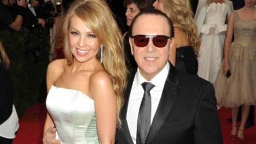 Thalía y Tommy Mottola. Foto: Bang Media