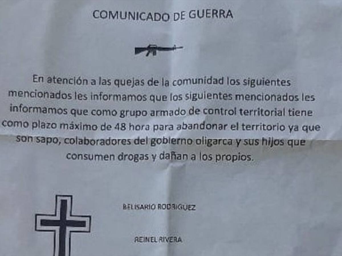 Denuncian que 10 familias fueron desplazadas por un grupo armado en Cauca