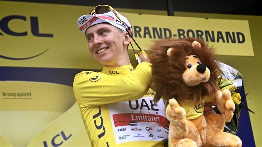 Tadej Pogacar ciclista esloveno. Foto: Getty Images