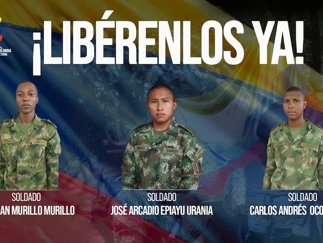 Tres soldados profesionales de una unidad militar de Tumaco, Nariño. Cortesía: Fuerzas Militares de Colombia.