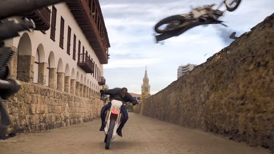 La Torre del Reloj y las murallas son algunos de los emblemáticos lugares de la capital de Bolívar se aprecian en el tráiler. Foto: Tomada del video.