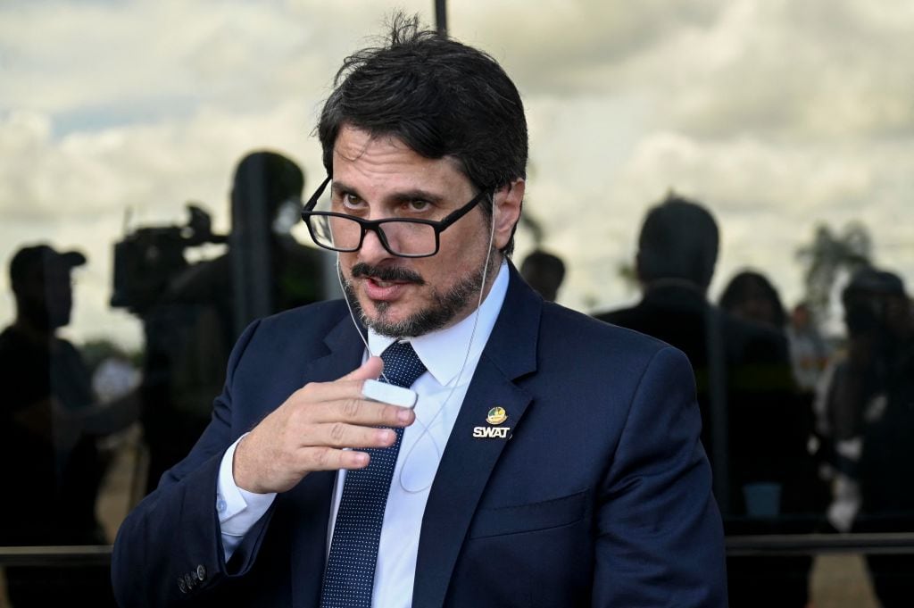 Brazilian Senator Marcos do Val (Photo by MAURO PIMENTEL/MAURO PIMENTEL/AFP via Getty Images)