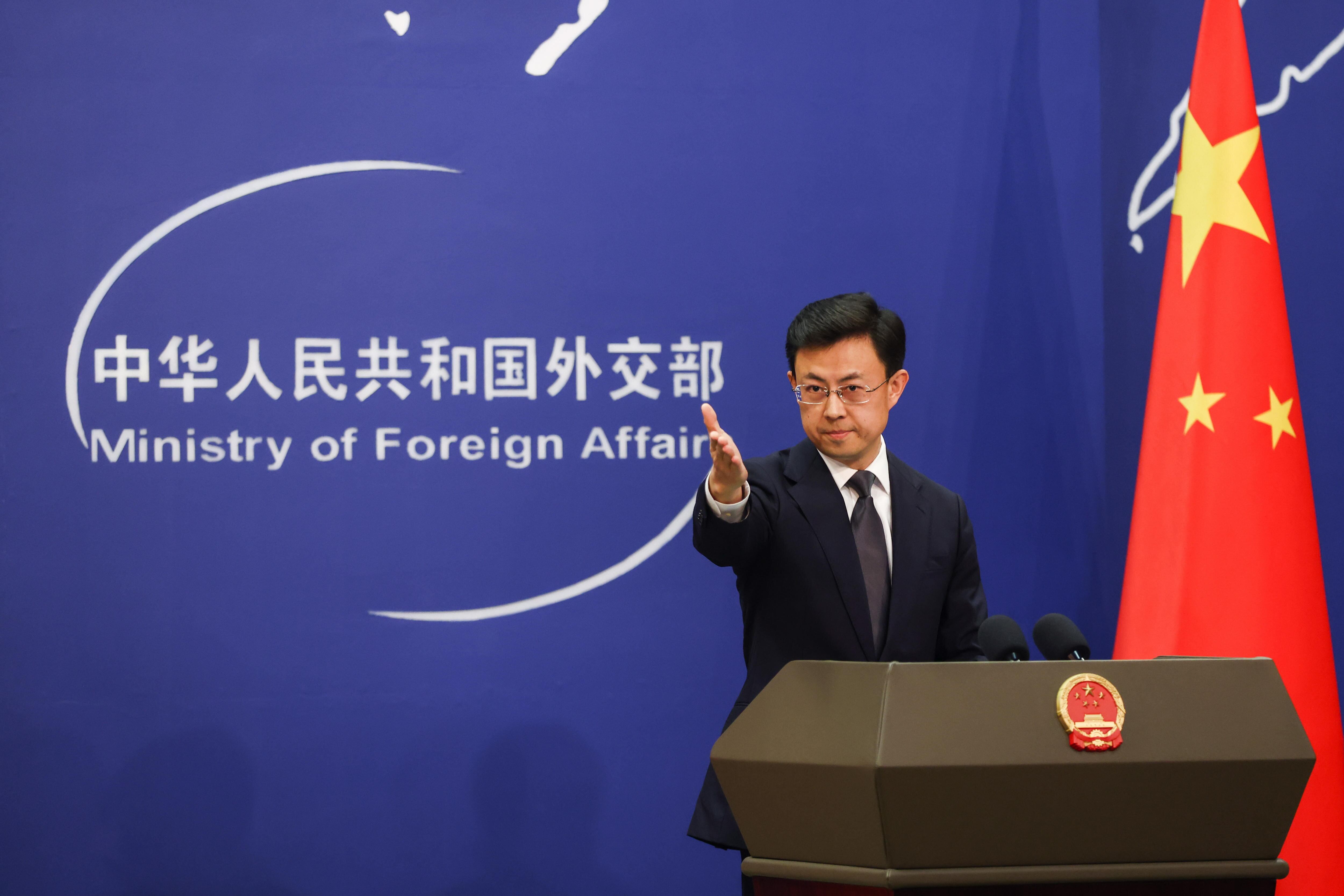 Ministerio de Exteriores Guo Jiakun. Foto: EFE/EPA/WU HAO.