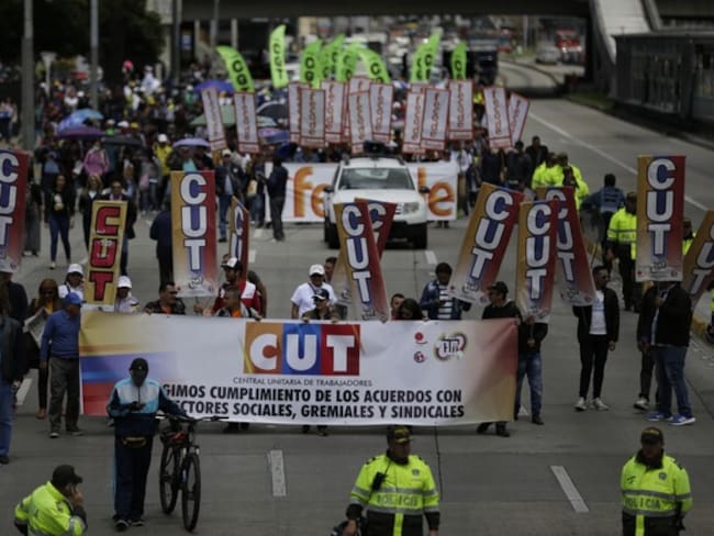 Centrales obreras. Foto archivo: Sergio Acero/Colprensa
