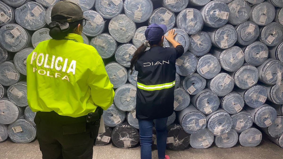 Golpe al contrabando de telas avaluado por más de $12.000 millones proveniente de China