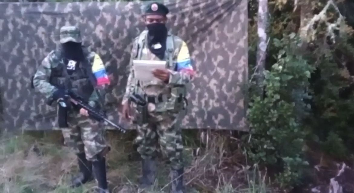 Esta situación ocurre en medio de una escalada de acciones violentas por parte de estructuras armadas. Foto: captura de pantalla.