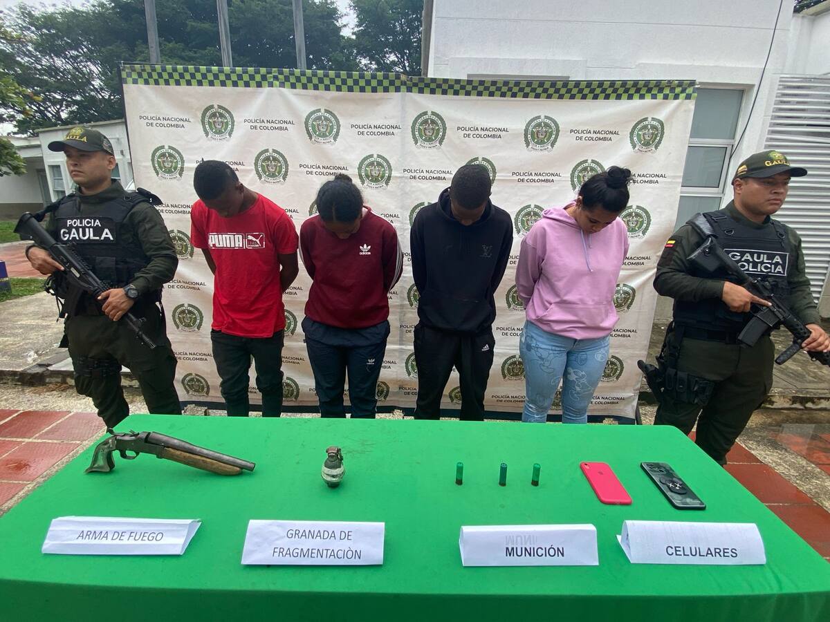 Cuatro colaboradores del EMC de las Farc fueron capturados en el norte del Cauca