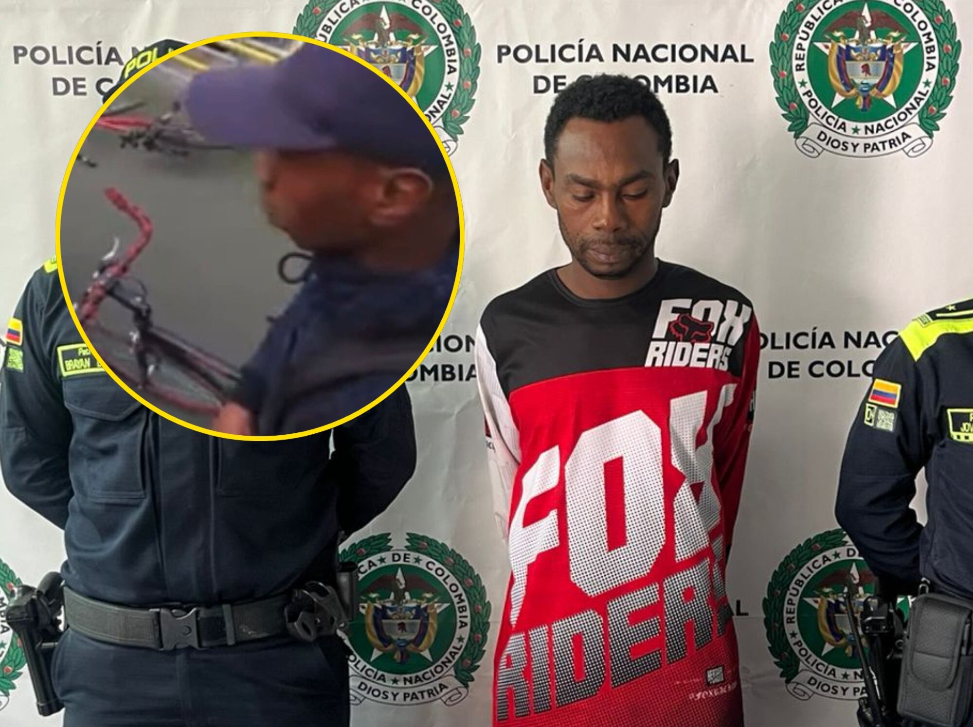 Capturado Jesús Sánchez. Foto: Policía Metropolitana de Bogotá