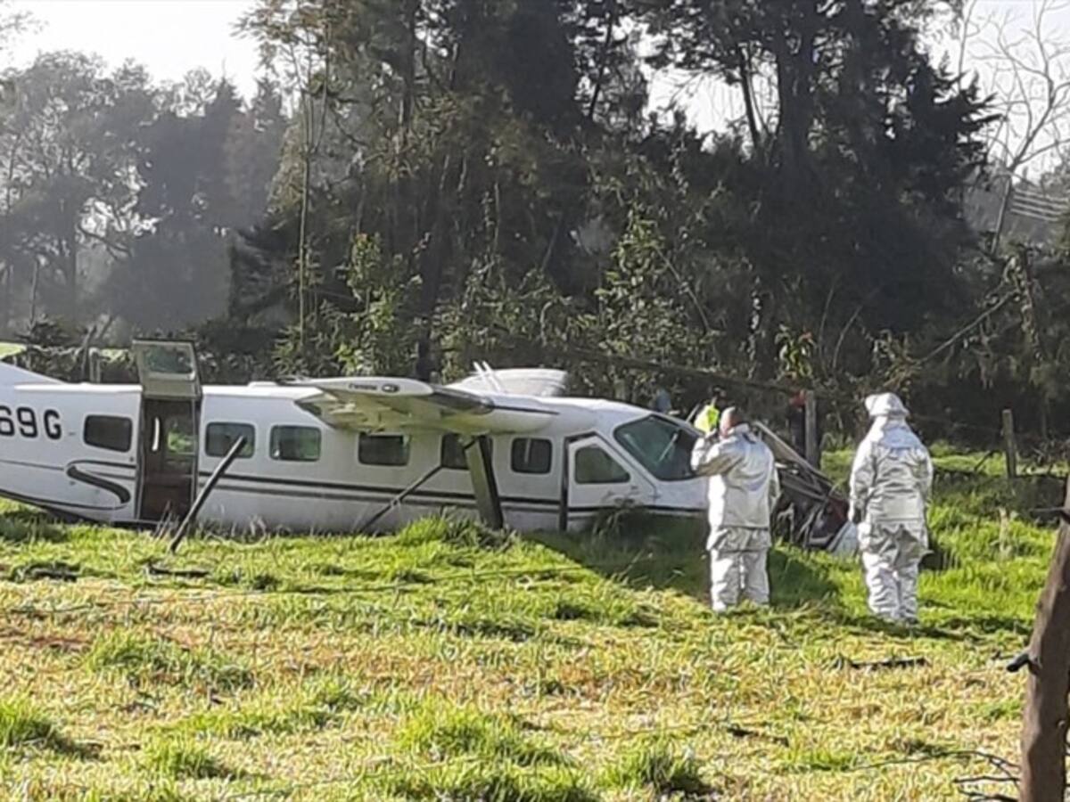 Avión tipo Cessna cayó en el norte de Bogotá