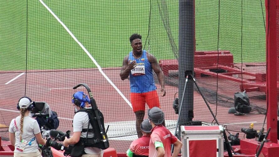 Mauricio Ortega se clasificó a la final de disco masculino en Tokio 2020. Foto: Twitter: @OlimpicoCol