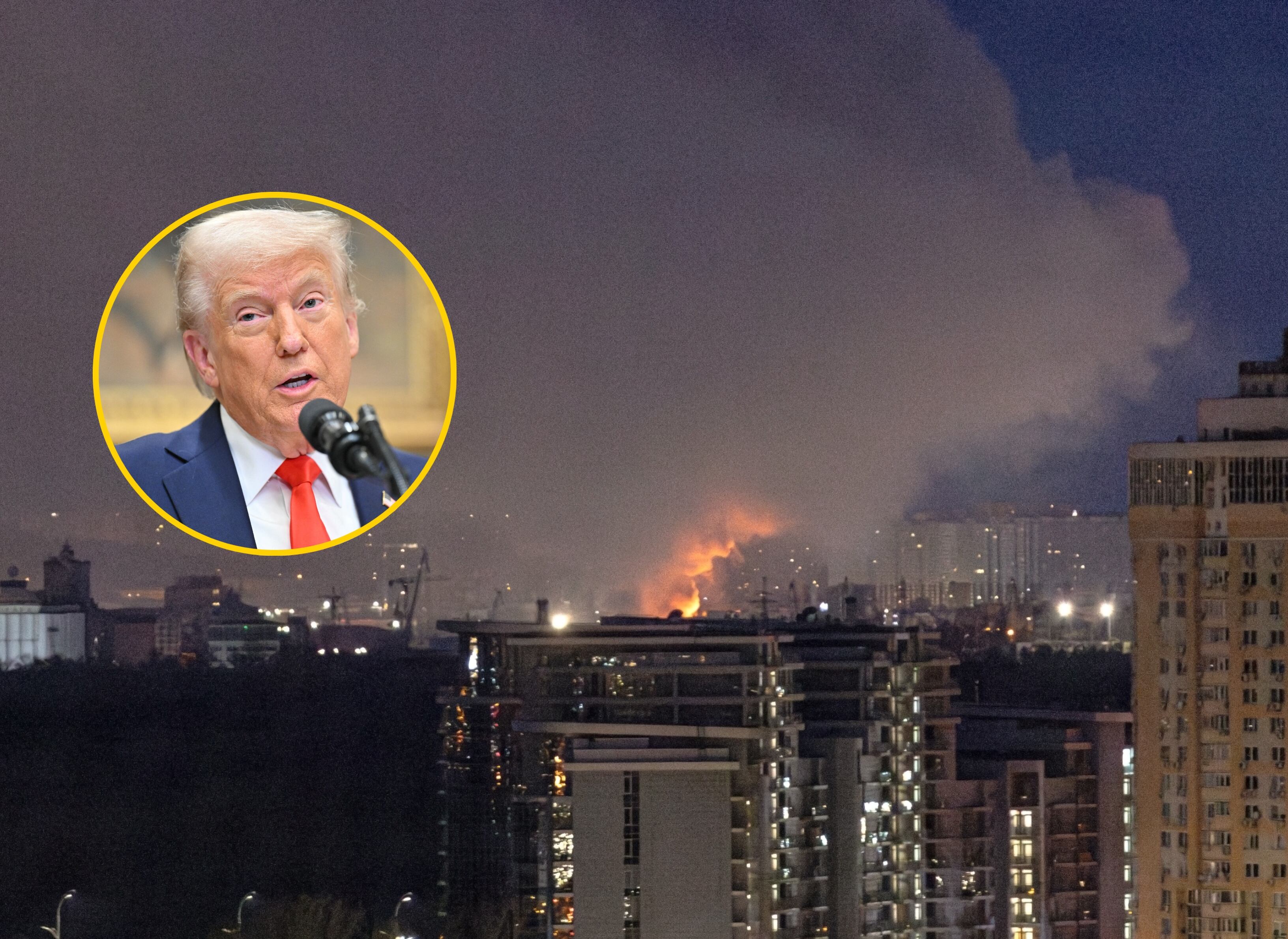 Ataque ruso con drones a la ciudad de Kharkiv en Ucrania. FOTO: SERGEY BOBOK/AFP via Getty Images