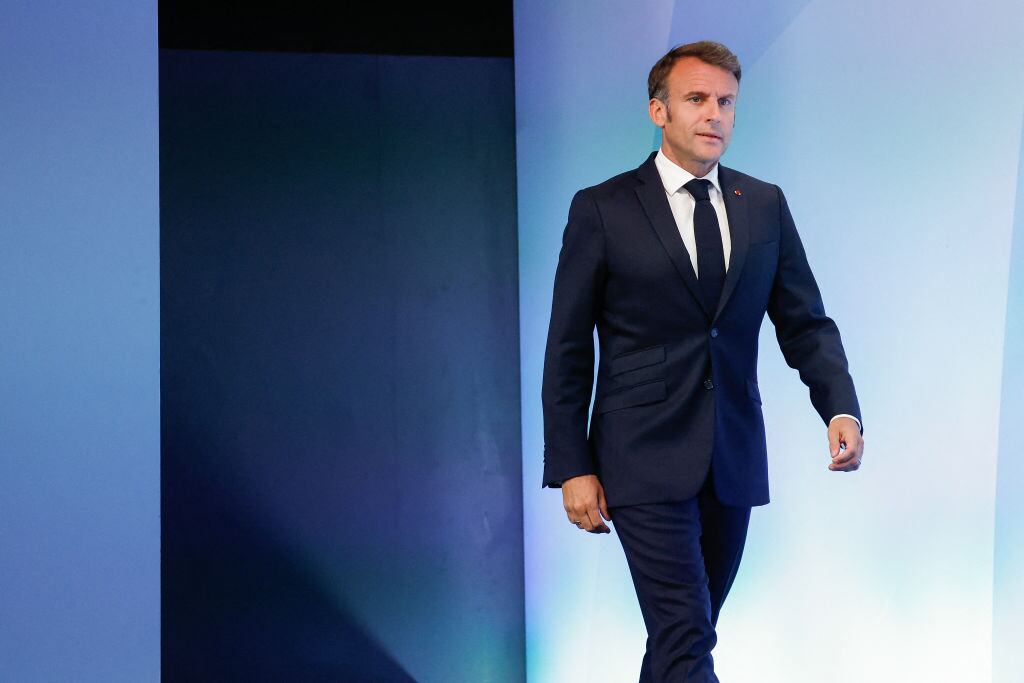 Presidente de Francia Emmanuel Macron. Foto: LUDOVIC MARIN/AFP via Getty Images