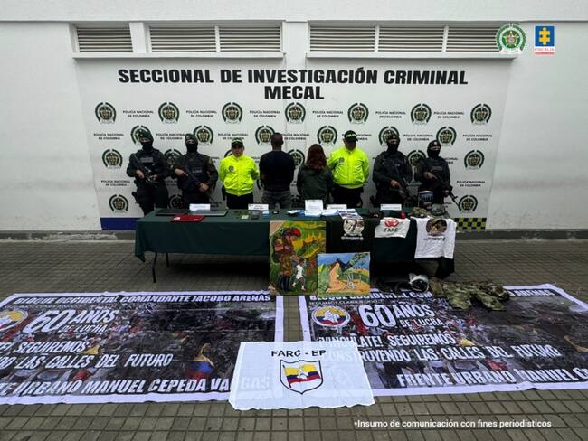 Alias “Tura”, es señalado por las autoridades de ser cabecilla de la estructura urbana Manuel Cepeda Vargas e integrante del Frente Jaime Martínez de las disidencias de las FARC. Foto: Fiscalía.