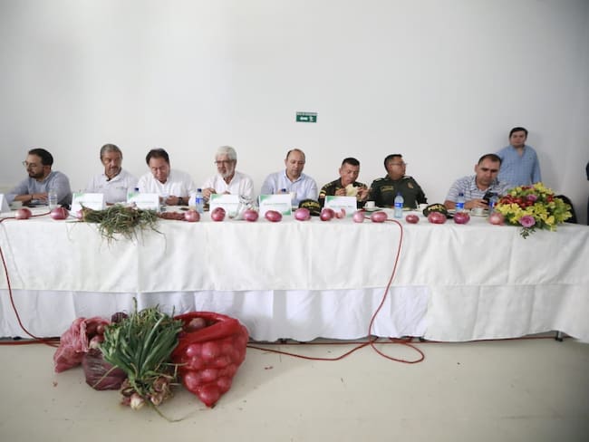 Gobierno nacional firma cinco acuerdos con campesinos cebolleros. Foto: Gobernación de Norte de Santander