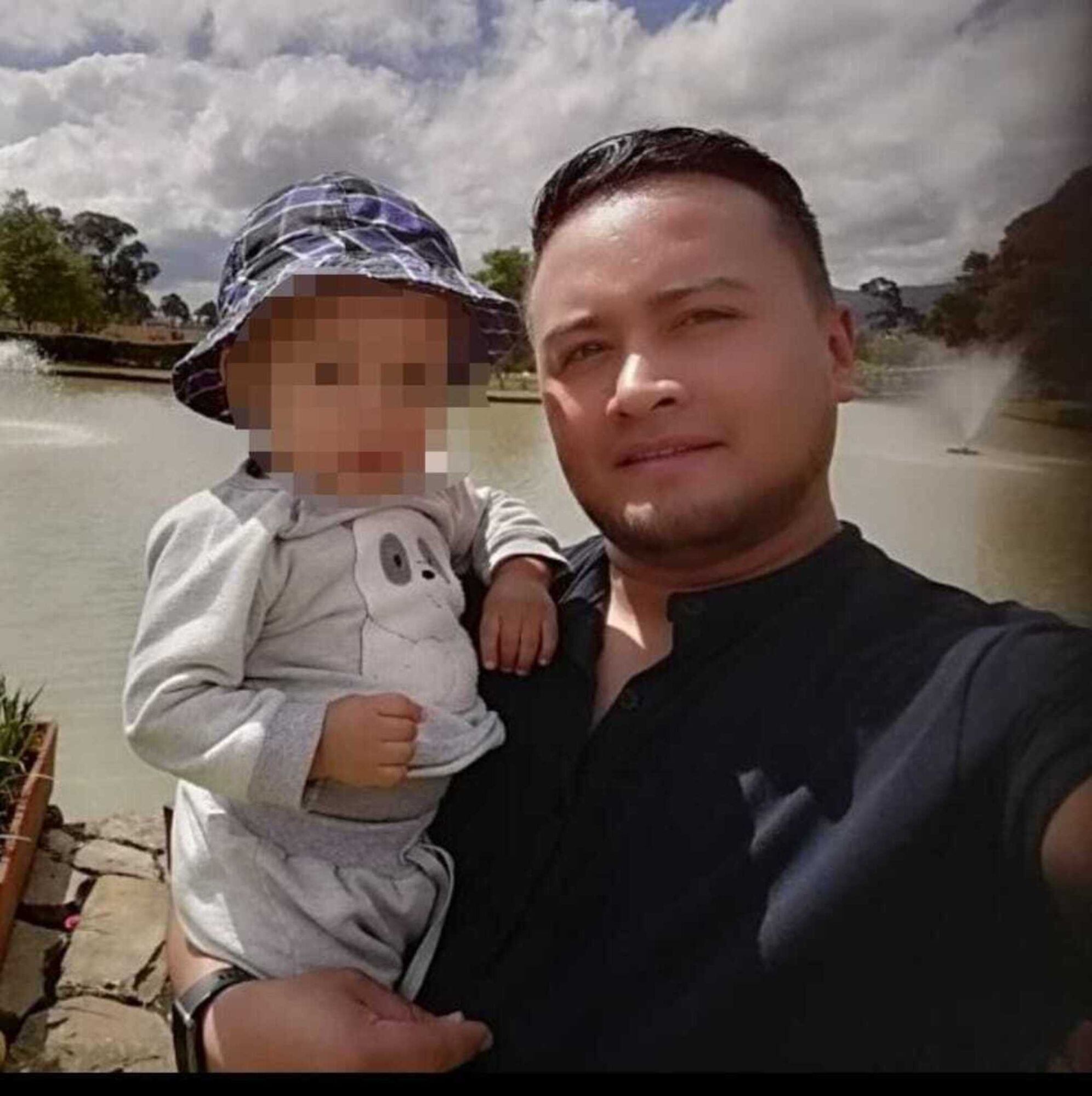 Edwin Guerrero junto a su hijo/ Archivo Edwin Guerrero