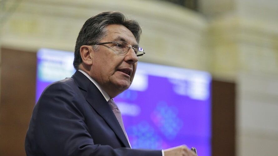 El exfiscal general Néstor Humberto Martínez interpuso una denuncia penal en contra de Hilda Niño por los delitos de injuria y calumnia, y fraude procesal. Foto: Colprensa / ÁLVARO TAVERA