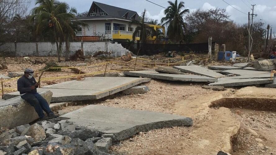 Huracán Iota en San Andrés y Providencia. Foto: Diego Aguilar