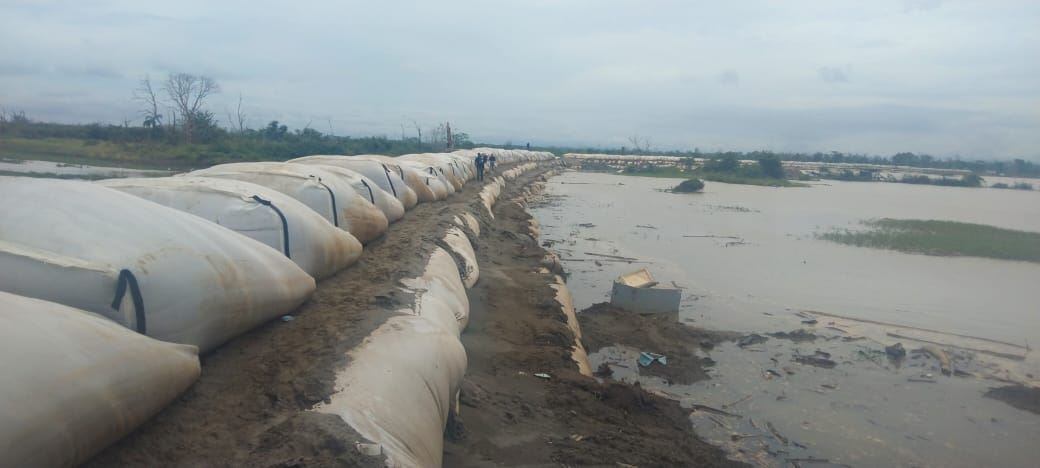 Obras en 'Caregato'. Foto: prensa Gobernación de Sucre.