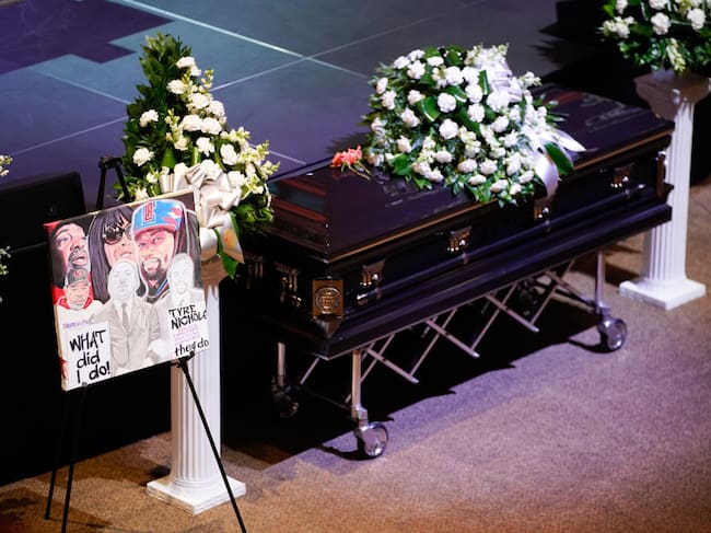 Funeral de Tyre Nichols. (Photo by Andrew Nelles-Pool/Getty Images)